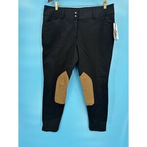 NWT R.J. Classics Gulf Black Front Zip Breeches Women's Size 34R‎ (B7857G)